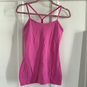 Lululemon Athetica- Power Y Tank- Pink
